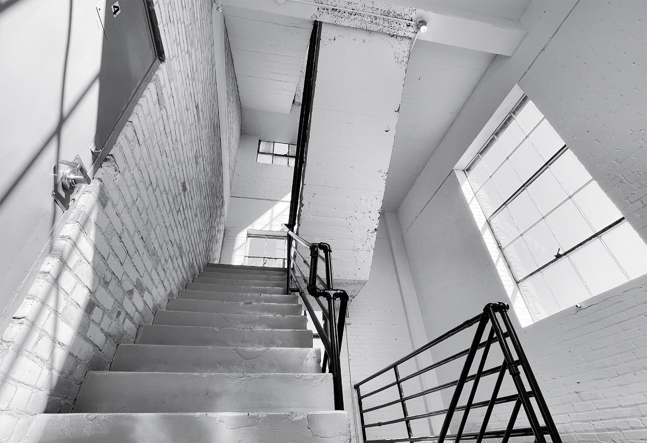 Part of a series  of manipulated photographs exploring forced perspective, spatial tension, and abstraction.
