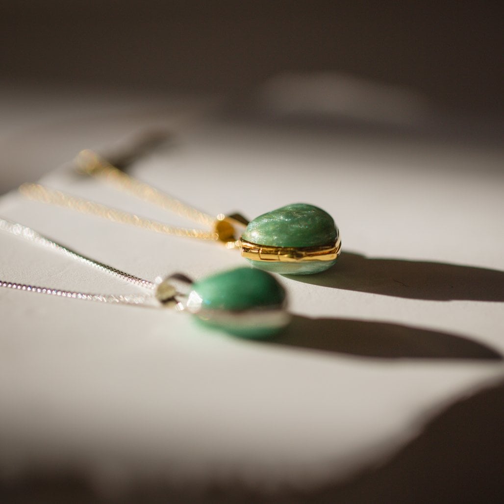 the colorful heart lockets