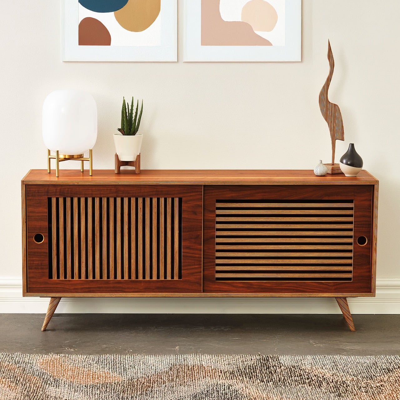 60" Media Console in Walnut